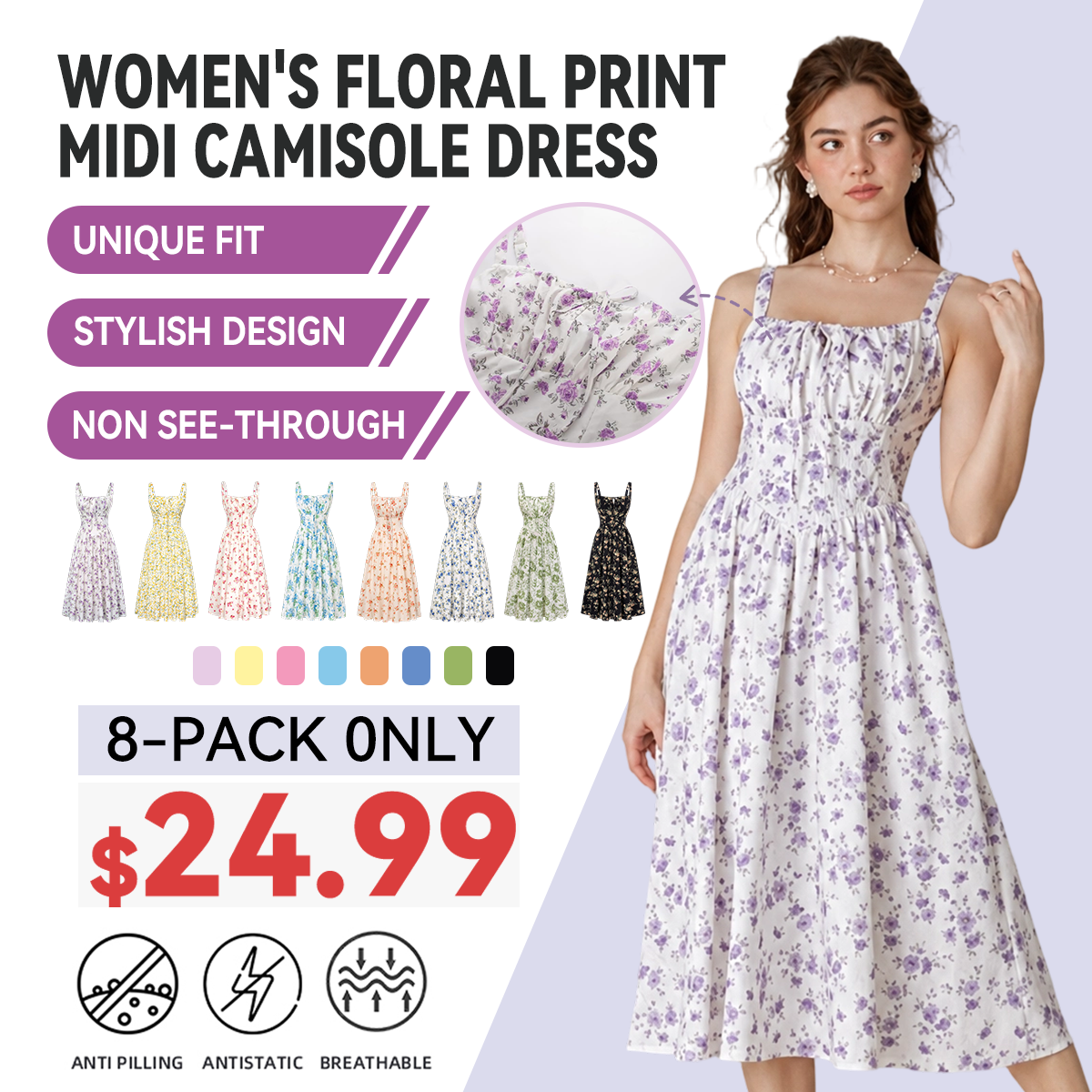 This Week's Special Price 🍃Floral Corset Milkmaid Midi Dress