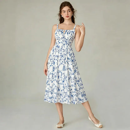This Week's Special Price 🍃Floral Corset Milkmaid Midi Dress